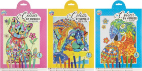 Malování podle čísel + 8 pastelek - Craft Creative