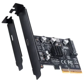 GrauGear G-PCI-C-20G / PCIe rozšiřující karta / PCIe x4 / 1x USB-C / USB 3.2 Gen 2x2 / 20 Gbit/s (G-PCI-C-20G)