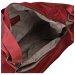 Trendy dámská textilní crossbody kabelka Coveri Iballa, červená