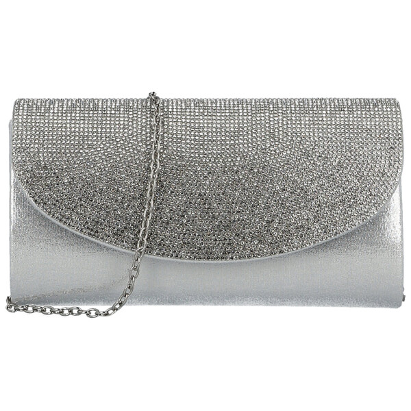 Módní dámské psaníčko Michelle Moon Dariss, stříbrné