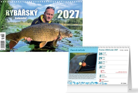 Kalendář 2027 stolní Rybářský