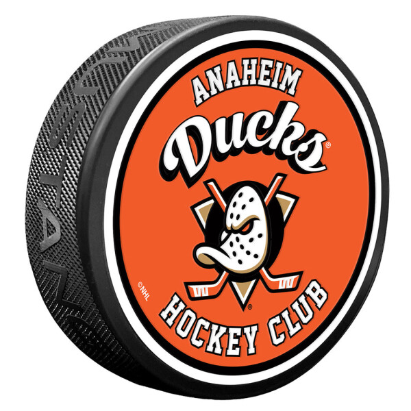 Mustang Puk Anaheim Ducks NHL Retro Script