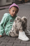 Dětské vysoké tenisky se zipem Big Star KK374227 Bíle 32