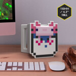 Minecraft Hrnek 3D 400 ml - Axolotl - EPEE