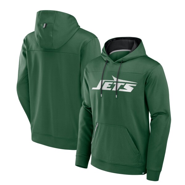 Fanatics Pánská mikina New York Jets NFL Defender Dot Faded Hoodie Velikost: S