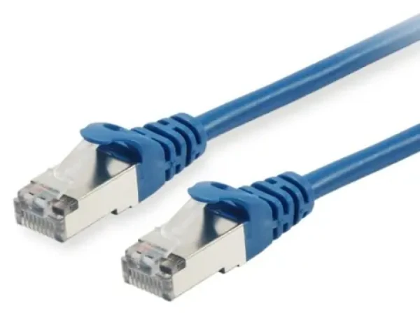 Equip Cat6 S/FTP modrá / Patch kabel / RJ45-RJ45 / 0,15 m / PoE+ (615531)
