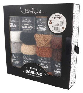 Sada háčkovacích přízí Little Darling - Beary Cute (8×25 g)