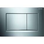 GEBERIT - Duofix Modul pro závěsné WC s tlačítkem Sigma30, lesklý chrom/chrom mat + Villeroy Boch - WC a sedátko, DirectFlush, SoftClose, CeramicPlus 111.300.00.5 NI6