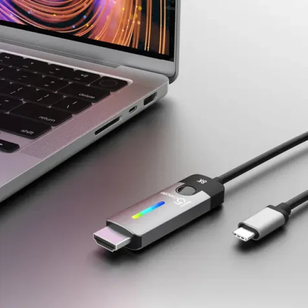 J5Create USB-C na HDMI 2.1 černá / Kabel / 8K / 144Hz / 1,8 m (JCC157-N)