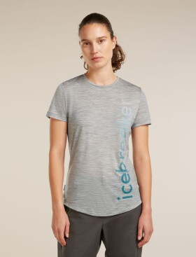 Dámské merino triko s krátkým rukávem ICEBREAKER Wmns 125 Cool-Lite Sphere SS Tee Vert, Metro Hthr velikost: L