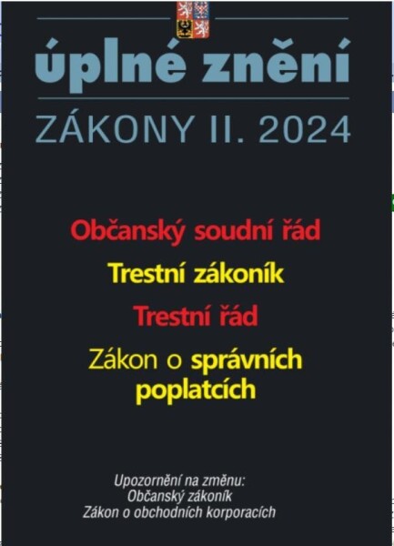 Aktualizace II/4 2024 Občanský soudní řád řád