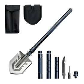 Wozinsky WSS-211 šedá / Survival lopatka 21v1 / Nůž / Křesadlo / Píšťalka