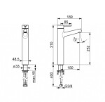 HANSA - Designo Baterie pro umyvadlovou mísu, chrom 51692283