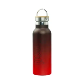 BAAGL Termoláhev s bambusovým víčkem Gradient červeno-černá 500 ml (A-34461)