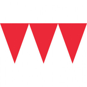 Vlaječková girlanda červená 450cm Vlaječková girlanda červená 450cm