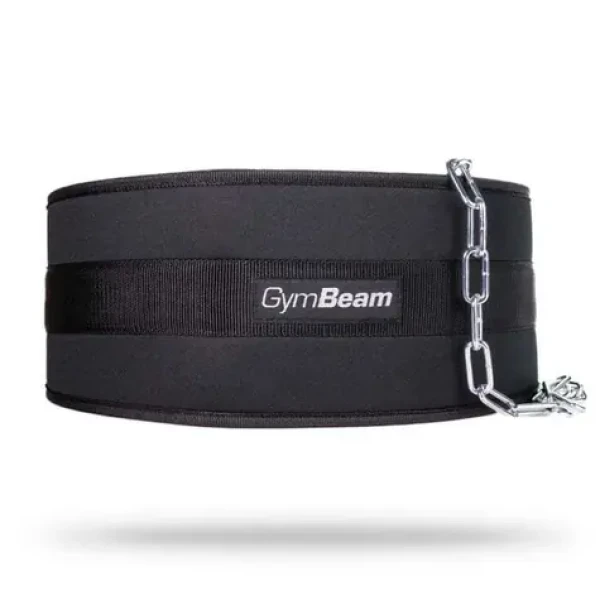 Pás na závaží Dip Belt - GymBeam (šedá) (36211-1-black)