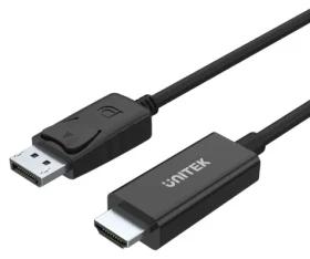 Unitek Y-5118CA černá / Kabel / DisplayPort - HDMI / 1,8 m (Y-5118CA BOX)