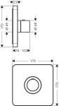 AXOR - ShowerSelect Highflow termostat pod omítku, chrom 36711000