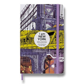 Zápisník Moleskine I am New York - tvrdé desky L, linkovaný