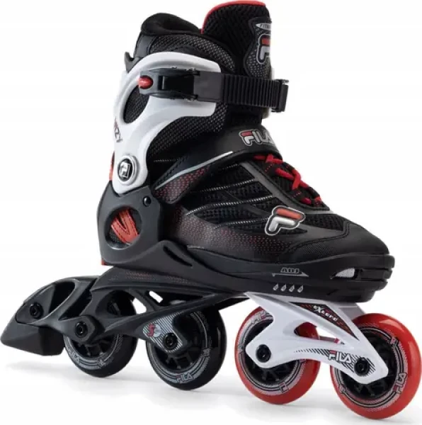 Fila Wizy černo-bílé / Kolečkové brusle / Rekreační / Nastavitelné / Vel. 35-38 (010622180380)