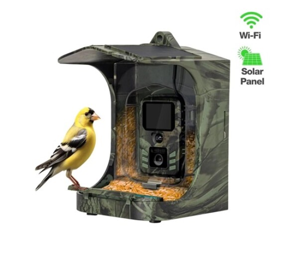 EVOLVEO StrongVision BirdFeeder, Chytré krmítko pro ptáky s kamerou a solárním panelem EDF_547112