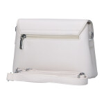 Stylová dámská koženková kabelka Ethel, béžovo-bílá