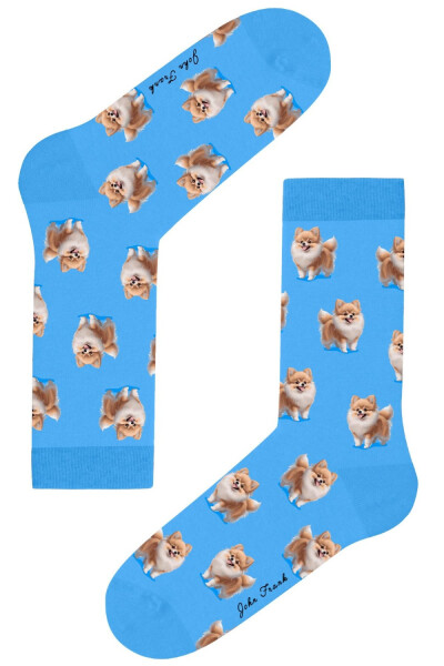 Dámské ponožky John Frank WJFLSFUN66 uni Světle modrá