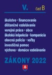 Zákony V-B/2022 školstvo obce