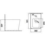 MEXEN - Cube bidet stojací, černá mat 36925085