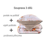 Prošívaná beránková souprava Dual Feel NICOLETA 3 ks
