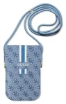 Guess GUOWBP4RPSB 4G Stripes modrá / Taška na telefon (GUOWBP4RPSB)