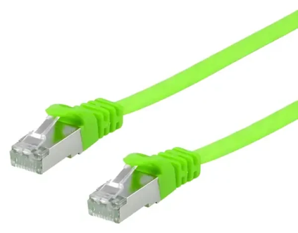 Equip Cat6A zelená / Patch kabel / 3 m / U/FTP / plochý / RJ-45 (607642)
