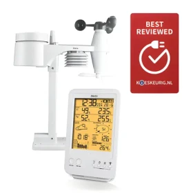 Alecto WS-4800 bílá / Meteostanice / bezdrátové čidlo / dosah 100 m / 868 MHz (WS-4800)