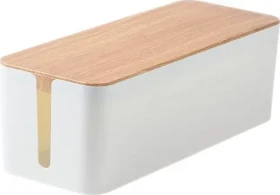 MOZOS KBO-LW-WOOD bílá / Organizér pro kabeláž (KBO-LW-WOOD)