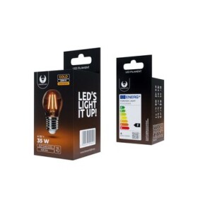 Forever LED žárovka E27 G45 4W COG gold teplá bílá 2200K