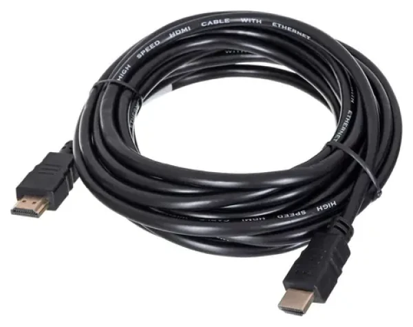 Lanberg CA-HDMI-11CC-0050-BK černá / Kabel HDMI na HDMI / 5 m / HDMI 1.4 / 4K 30 Hz (CA-HDMI-11CC-0050-BK)