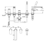 KOHLMAN - 4-otvorová vanová baterie QB244W