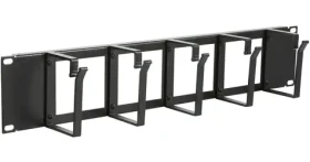 Lanview 2U organizér kabelů / Organizér kabelů / 19" rack (RAO115BL)
