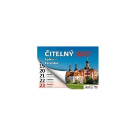 Kalendář stolní 2027 - Čitelný týdenní