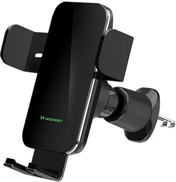 Wozinsky WEDZ-3Y8S černá / Držák telefonu do auta / do ventilace / Indukční nabíjení 15W (5907769372537)