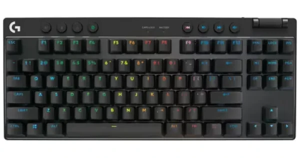 Logitech G PRO X TKL Lightspeed / bezdrátová herní klávesnice / DE layout / 2.4GHz Bluetooth / GX Brown Tactile (920-012130)
