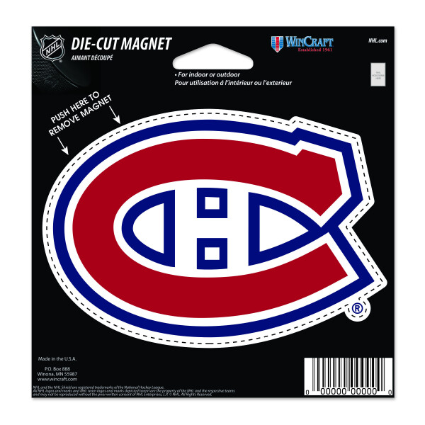 Wincraft Magnet Montreal Canadiens NHL Die Cut Magnet