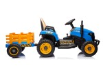 Mamido Dětský elektrický traktor BBH-030 s přívěsem modrý