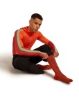 Pánské merino lyžařské ponožky ICEBREAKER Mens Ski+ Medium OTC, Fervid/Agate/Java velikost: 42-44 (M)