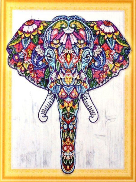 Diamantový obrázek 7D Slon