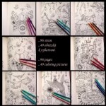 Magical Delights (Čarovné lahodnosti) AJ, antistresové omalovánky, Klára Marková