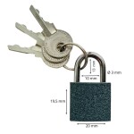 Zámek visací ocelový, 20 mm