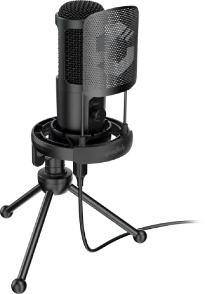 Speed Link AUDIS PRO černá / Stolní mikrofon / kondenzátorový / kardioidní / pop filter