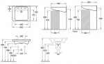 VILLEROY & BOCH - ViCare Umyvadlo 65x55 cm, s přepadem, otvor pro baterii, AntiBac, CeramicPlus, bílá 517867T2