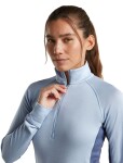 ICEBREAKER Wmns Merino 260 ZoneKnit LS Half Zip, Dawn/Zincblue/Cb (vzorek) velikost: S